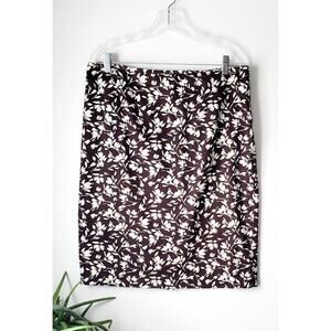 Lauren Ralph Lauren Womens Brown Floral Skirt Size 12 Preppy Casual Classy Boho